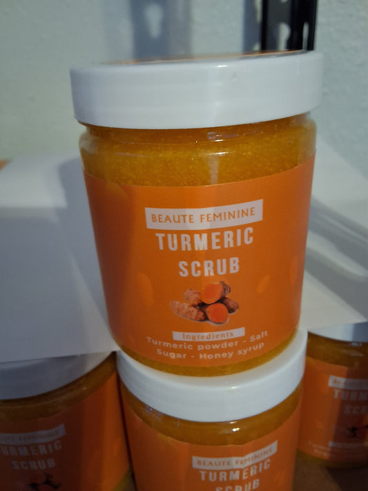 Turmeric body scrubs