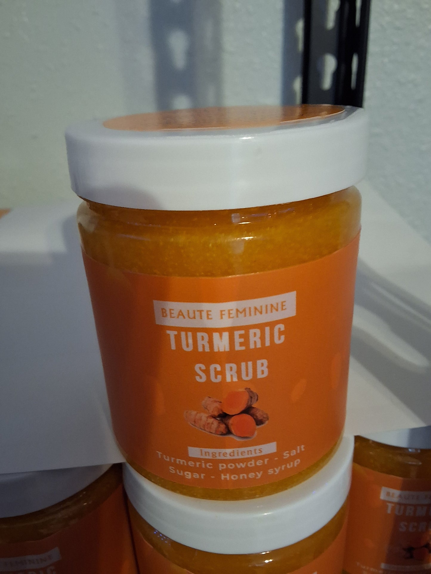 Turmeric body scrubs