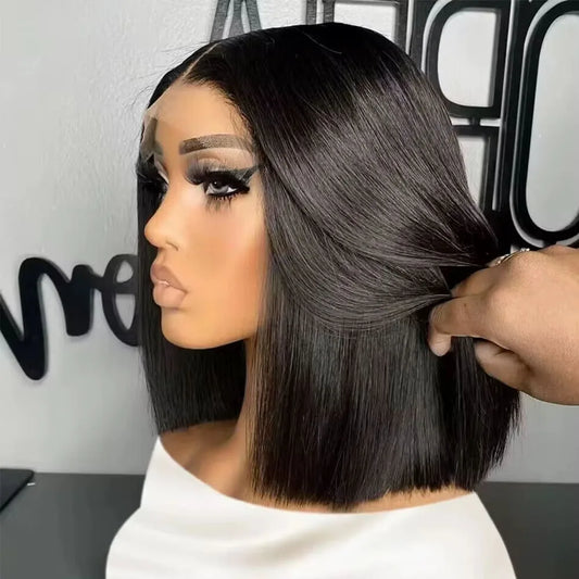 Bob Wig Human Hair Lace Front Wigs Human Hair 100% Human Hair Wigs Hd Transparent 13X4 Straight Lace Frontal Bob Wigs Cheap wigs