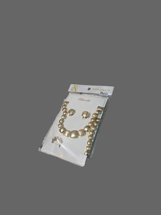 Add effortless elegance to your look with this gold-tone jewelry set,