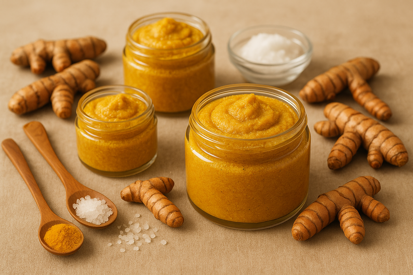 Tumeric body scrubs 